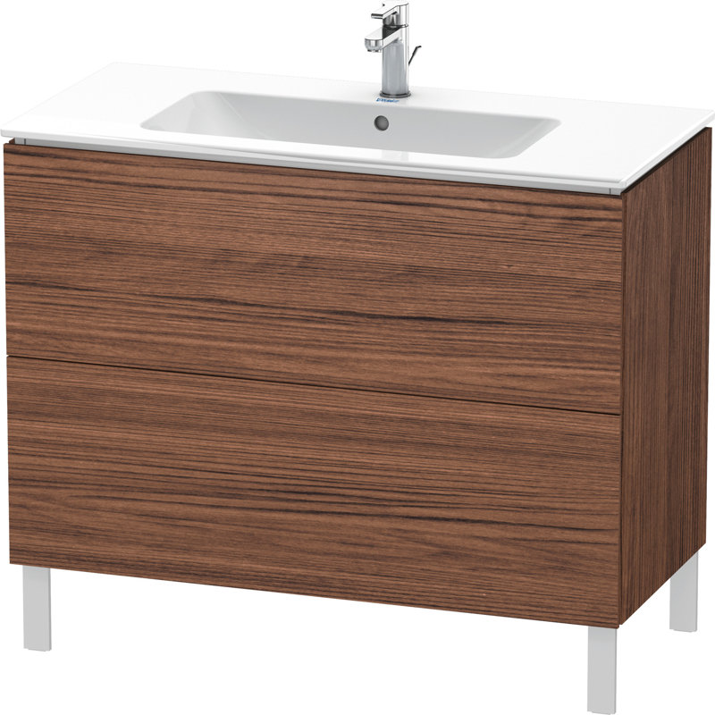 Base de meuble-lavabo simple 40,13 po seulement, Noyer foncé