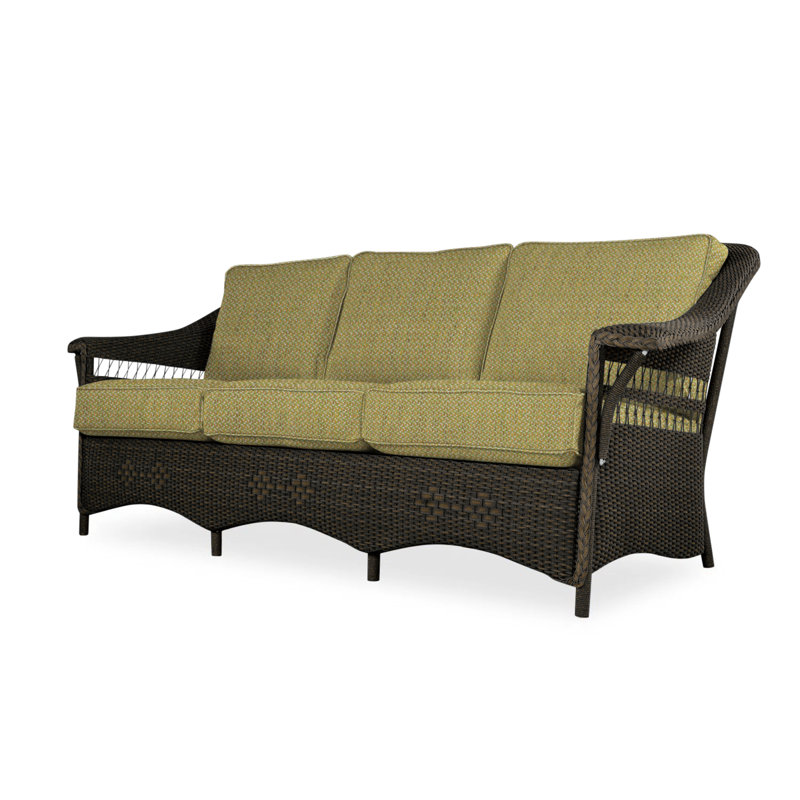 Nantucket Outdoor 3 - Seat Patio Sofa, Remy Pebble, Mink