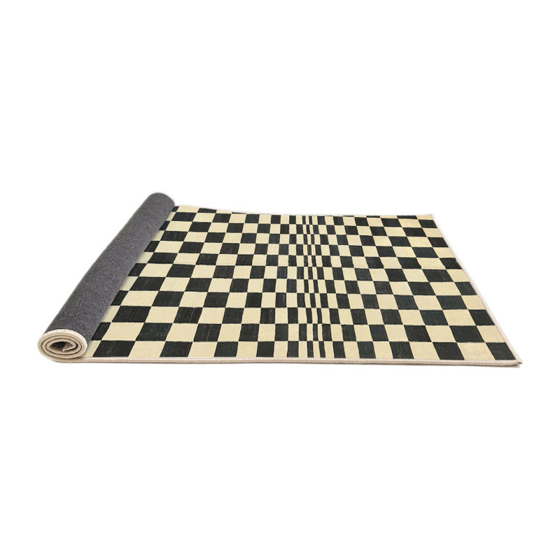 Tapis contemporain noir, Rectangle 2 pi x 5 pi
