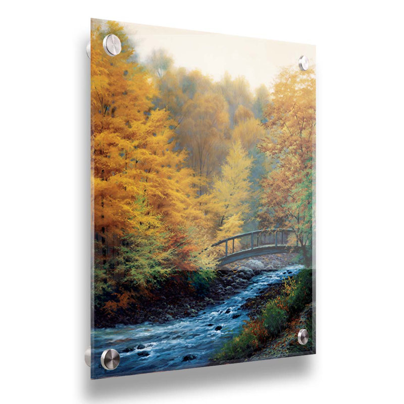 «Autumn Stream» par Charles White sur, Plastique, H 16 po x l 20 po x P 1 po