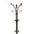 73" Tall Chrome And Wood Coat Rack-2070513983