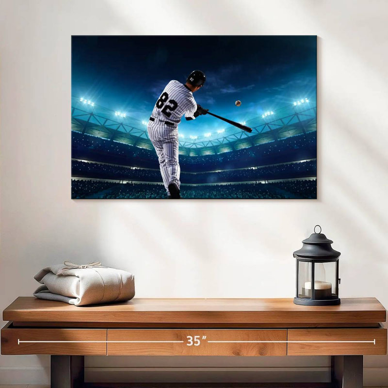 Joueur de baseball professionnel Sireci, H 16 po x l 24 po