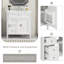 Meuble-lavabo moderne 30 "- comptoir de lavabo simple avec 2 + 1 tiroirs de rangement