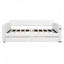 Grand lit plateforme tapissier avec port USB et 2 tiroirs-120857095