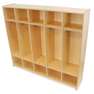 5 Section Preschool Cubby Locker