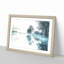 Trees Reflecting in a Lake at Winter - Picture Frame Graphic Art Print-56734757-56734756