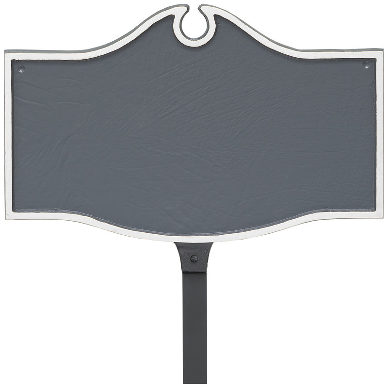 Plaque coloniale Colonial Petite, Oui, Gris / blanc