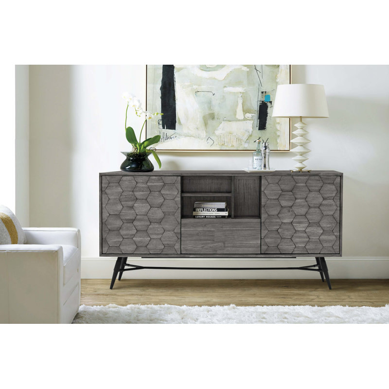 Buffet Makena en bois d'acacia gris