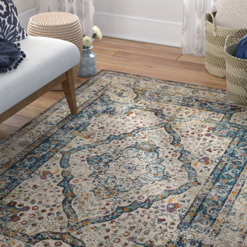 Bruckmann Performance Oriental Rug, Square 6'5"