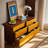 Solid Boxwood Six-Drawer Hallway Cabinet