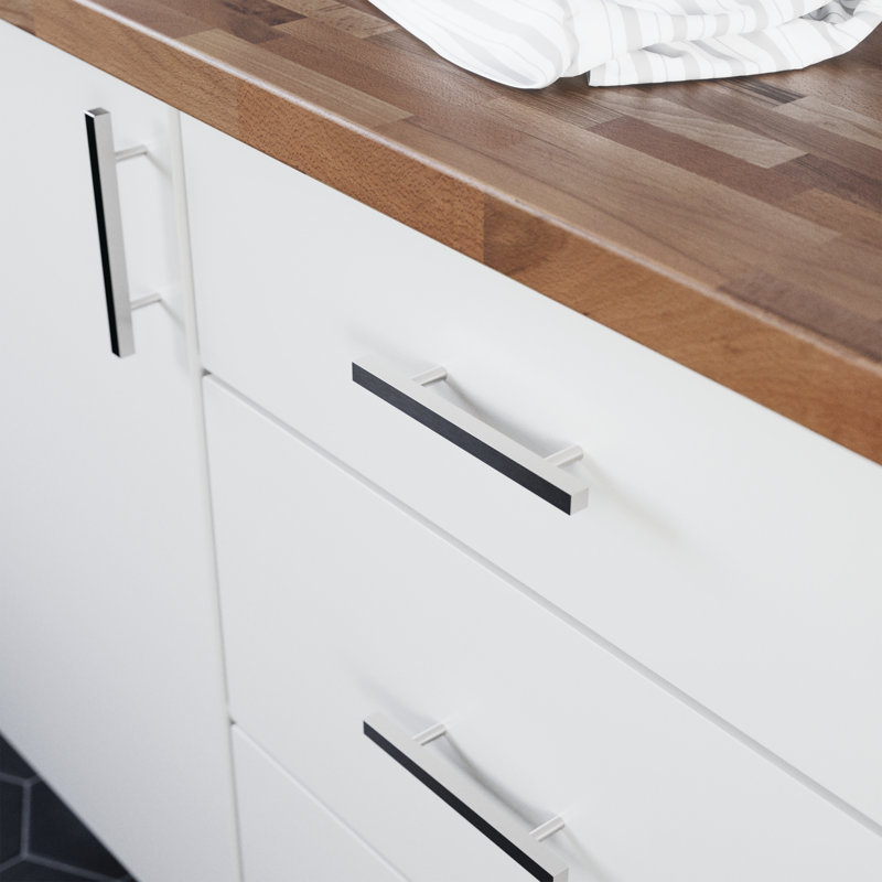 Stainless Steel Modern Rectangular Bar Cabinet Pulls