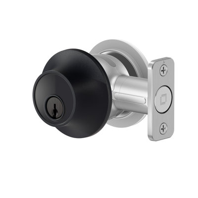 Level Lock+ (Wi-Fi) Deadbolt Smart Lock - World's Smallest Smart Lock Plus Apple Home Key - Lock/Unlock Anywhere - Level App for iOS & Android - Works with Alexa, Apple & Google Home - Matte Black