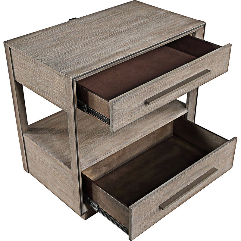 Nightstand With Drawer And Open Shelf
