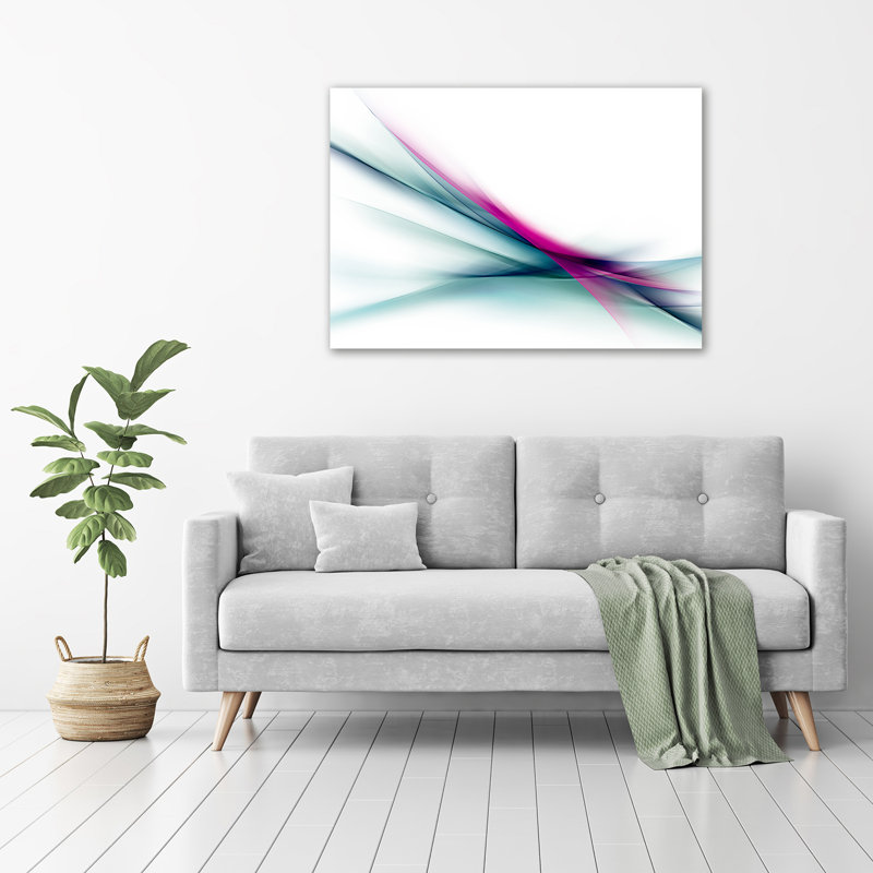 Waves Abstraction - Wrapped Canvas Print