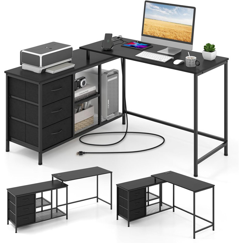 Quamere Metal Base Desk