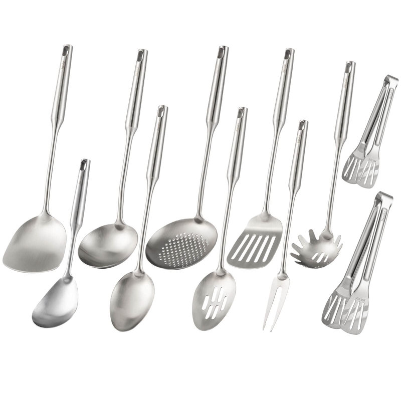 Ensemble 304 ustensiles de cuisine en acier inoxydable 304, 11 pièces