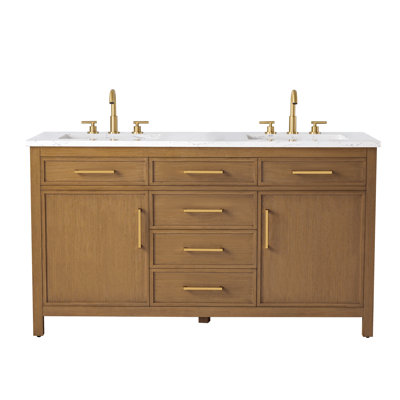 Meuble-lavabo double 60 po Reajean