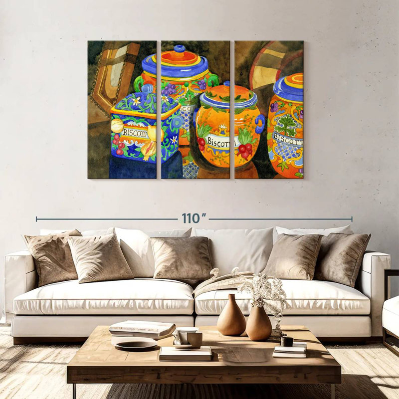 Yarlin Biscotti, 48" H x 74" W