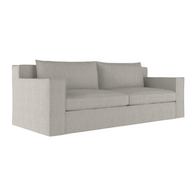Mulberry Square Track-Arm Loveseat with Flange Seam