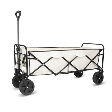 Large Cart with Wheels, Lightweight and Sturdy Rolling Utility Cart for  Groceries, Garden, Laundry, Shopping and Picnic, Green - Gardenised