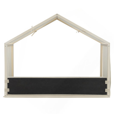 Lit simple à baldaquin avec panneaux latéraux rembourrés en velours, baldaquin en lin respirant, cadre de lit plateforme à rembourrage doux, lit moderne à assemblage facile pour la chambre à coucher, chambre d'amis