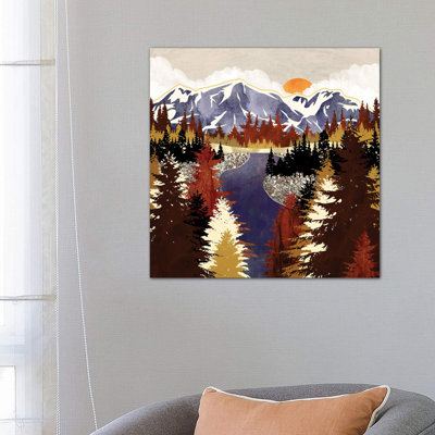 Autumn River - Wrapped Canvas Print