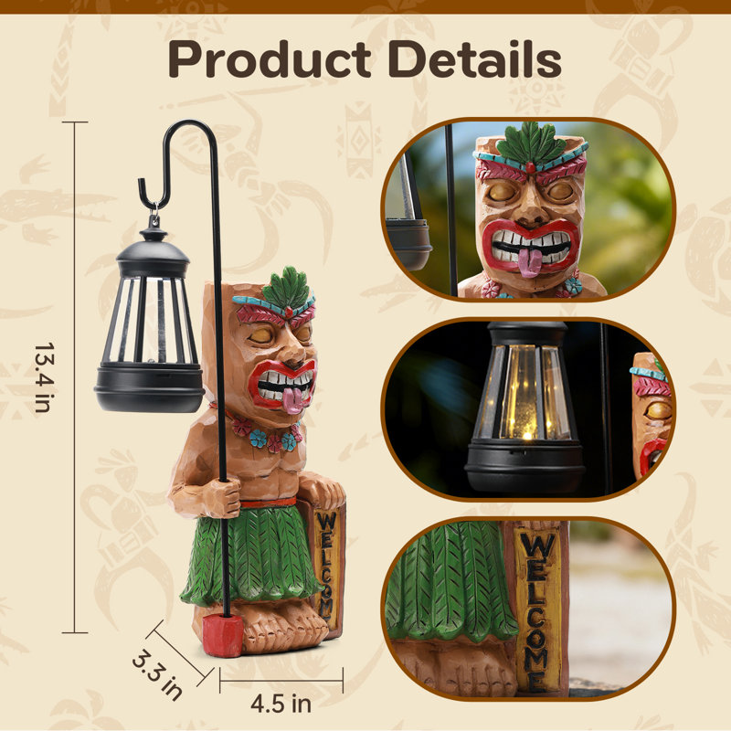 Statues d'extérieur Solar Tiki