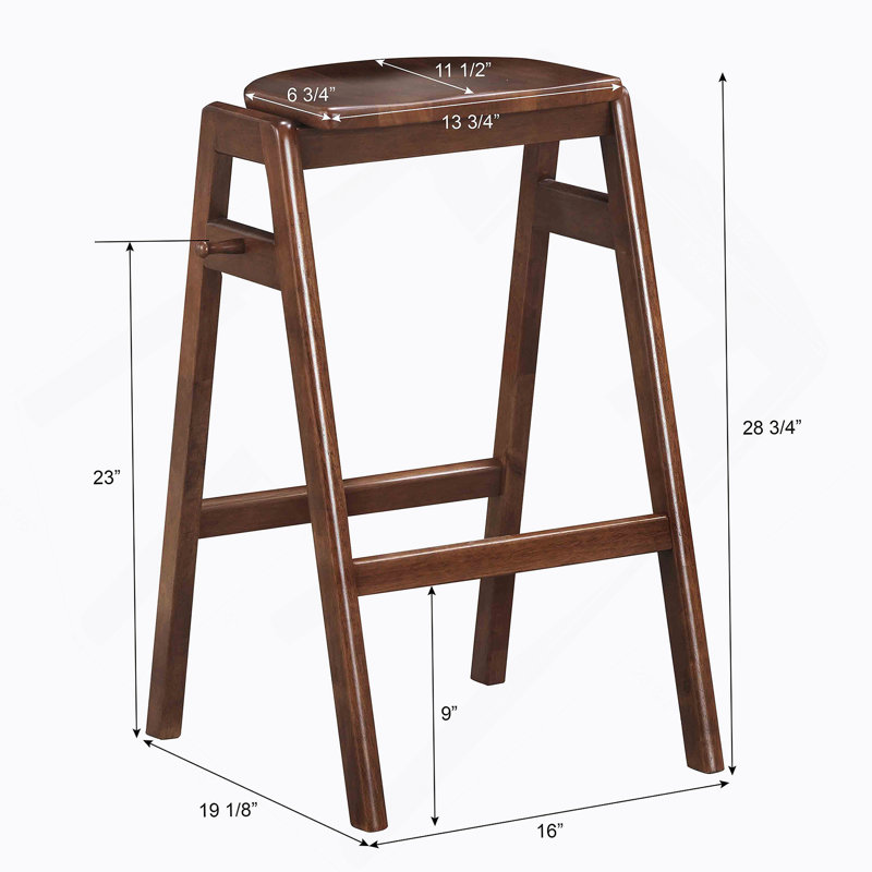 Tabourets de bar empilables Mid-Century Malvern