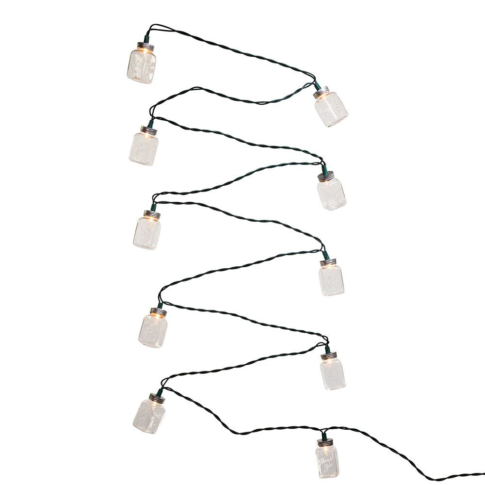 Kurt Adler Mason Jar 10 Light String Lights | Wayfair
