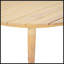Table basse d'extérieur ronde en bois d'acacia