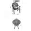 Ensemble de 3 meubles de patio en aluminium coulé avec coussins de siège-860927959