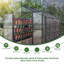 8 ft. W x 12 ft. D Polycarbonate Aluminum Frame Greenhouse With Ventilation And Rain Gutter Walk In Greenhouse For Outdoors