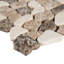 Carreau de mosaïque de sol en pierre naturelle 12 po x 12 po Marvella Pebble-81437867
