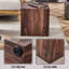 Table basse en grain de bois noyer, 16 x 16 x 16 - Rehaussez l'attrait décoratif de votre maison 16,13 x 16,13 x 16,13