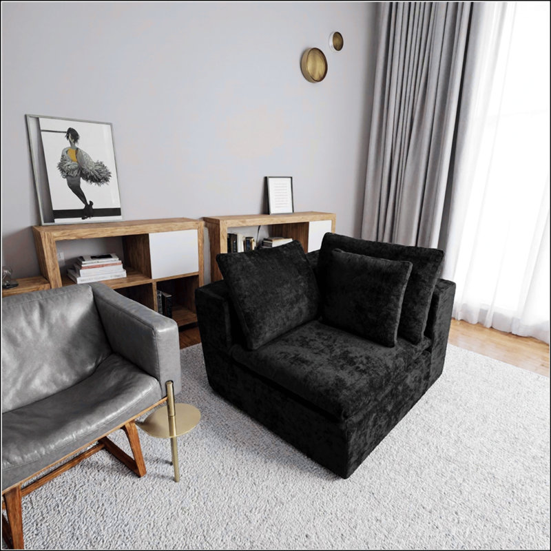 Élégant fauteuil inclinable en cuir noir avec appui-tête réglable et charge USB intégrée, pour une détente moderne., Noir