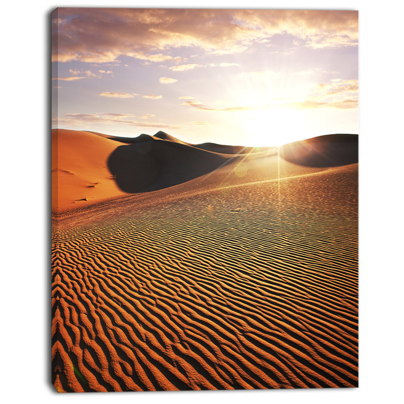 «Sahara Desert at Sunset», reproduction de photo sur toile tendue, H 40 po x l 30 po x P 1 po