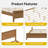 Afore Wooden Platform Bed Frame with Headboard, Solid Pine Construction-1833855700-1833855659