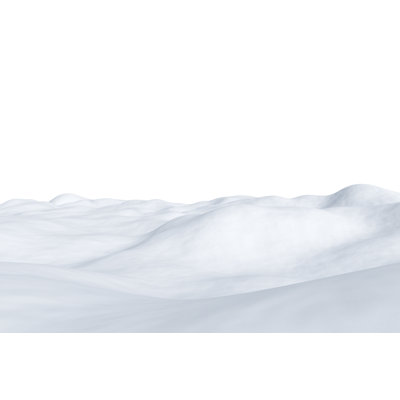 White Snowy Field by AlexeyVS - Wrapped Canvas Print