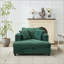 Chaise longue avec repose-pieds de rangement amovible, canapé-lit, canapé-lit rembourré et coussins-934427643