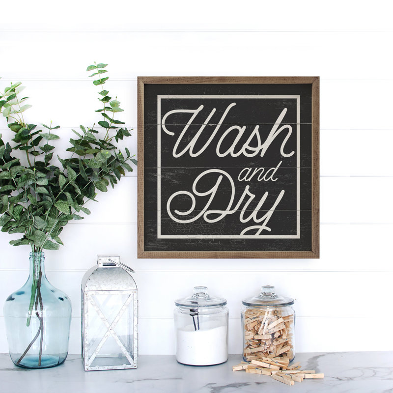 Wash And Dry Border Black, 4" H x 4" W