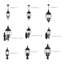 Lampadaire câblé à 4 lumières 93 po Analiz (double)-1114298354