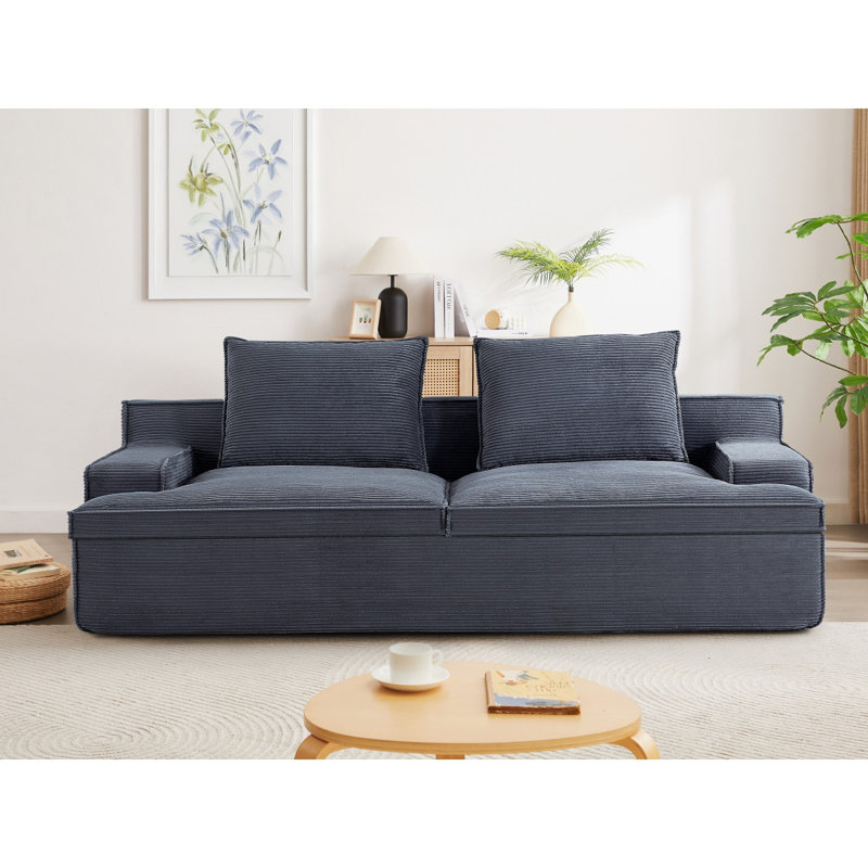Comfortable Sectional Sofa with Multiple Functionalities for Living Room, Gray
