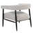 Cowen Arm Chair In Boucle Fabric With Mid-century Space Black Wood Frame-430234150
