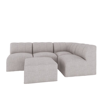 Praia 96"" Sunbrella Outdoor Sofa with Ottoman -  Joss & Main, 7F4F4CC210CE45C39FD680B697932671