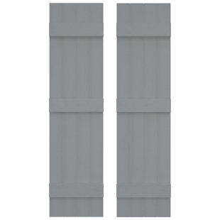 Builders Edge, volets à planches jointes (3 lattes) TailorMade, volets à lattes inclus, incluant les pointes d'installation assorties (par paire)