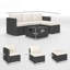 Wicker 4 - Person Garden Lounge Set with Cushions