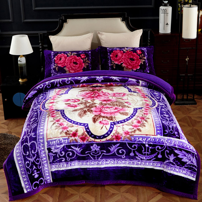 Polyester Flatweave Floral Comforter