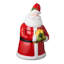 Bocal à biscuits Santa Delight 3-D - Un bocal à biscuits sculptural Santa à couper le souffle en céramique richement émaillée, de 12 pouces de hauteur et contenant 64 onces de magie des Fêtes et de biscuits.
