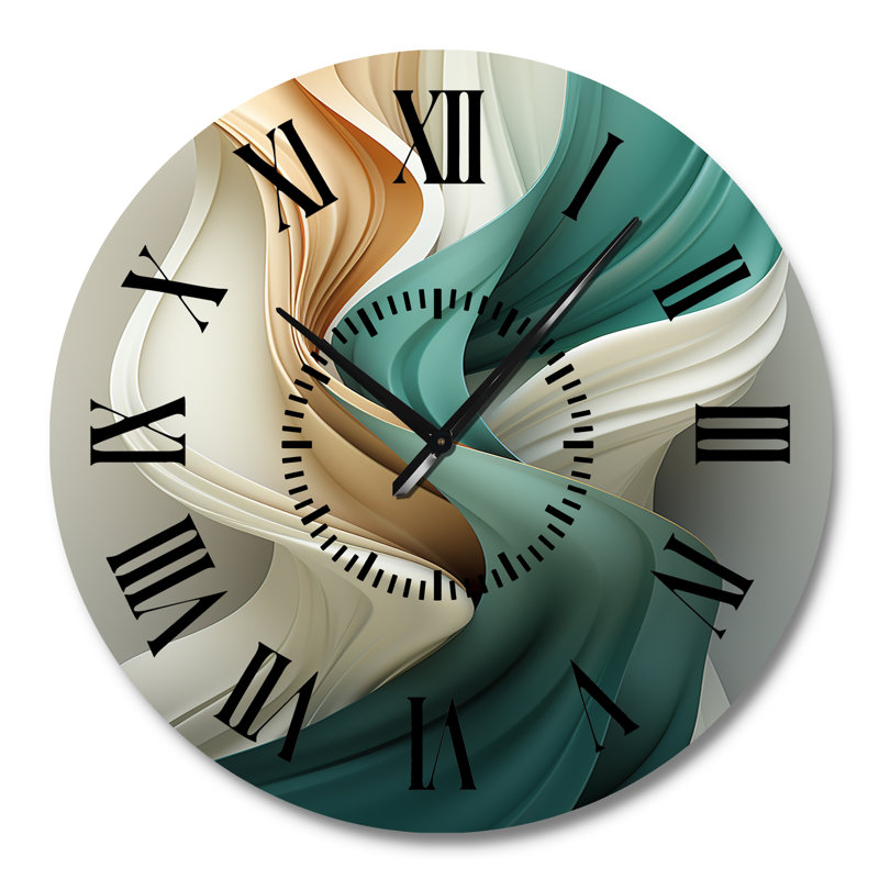 Horloge murale Teal, Grand