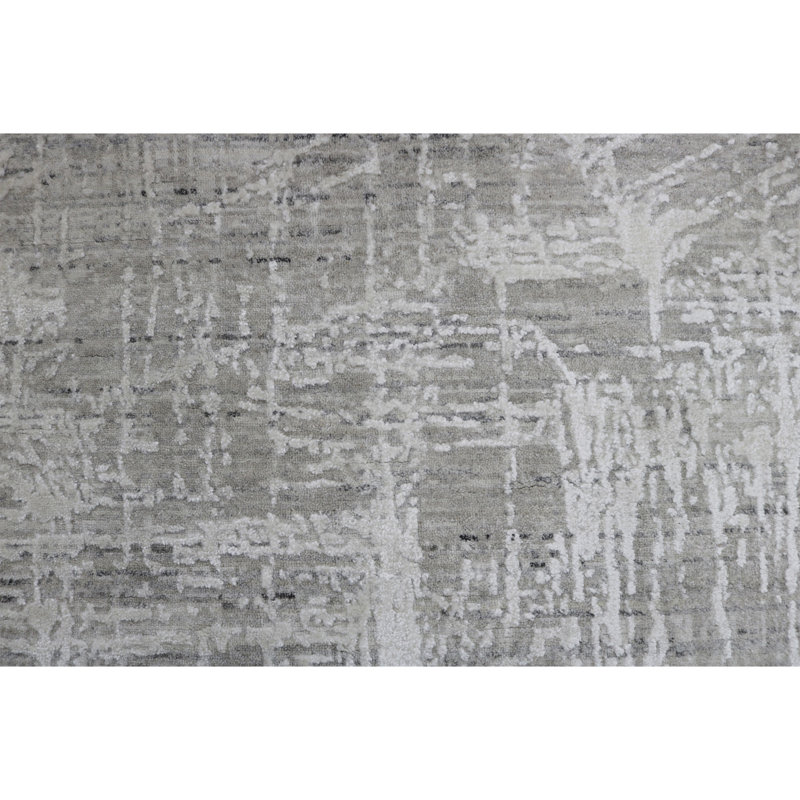 Linen Abstract Area Rug, Rectangle 12' x 15'